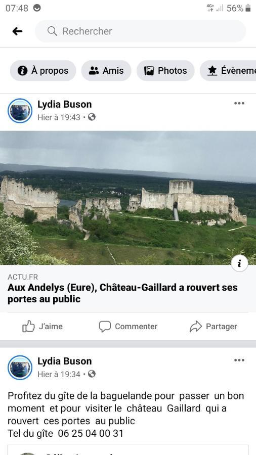 Gite De La Baguelande Les Andelys Exterior foto
